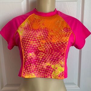 Dolfin Swimsuit Top Rash Guard Swimwear L